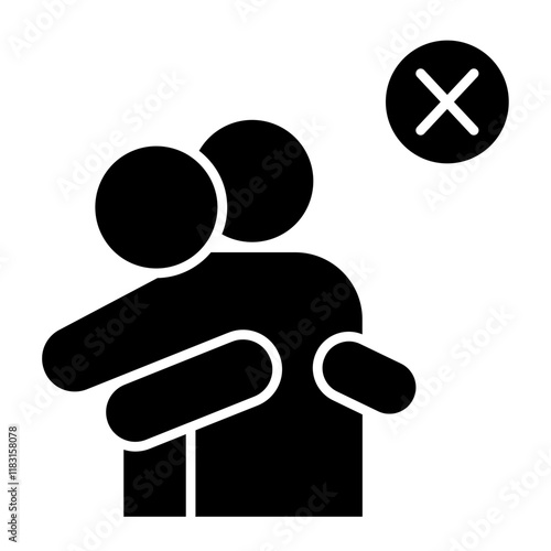 Avoid touching icon in glyph style