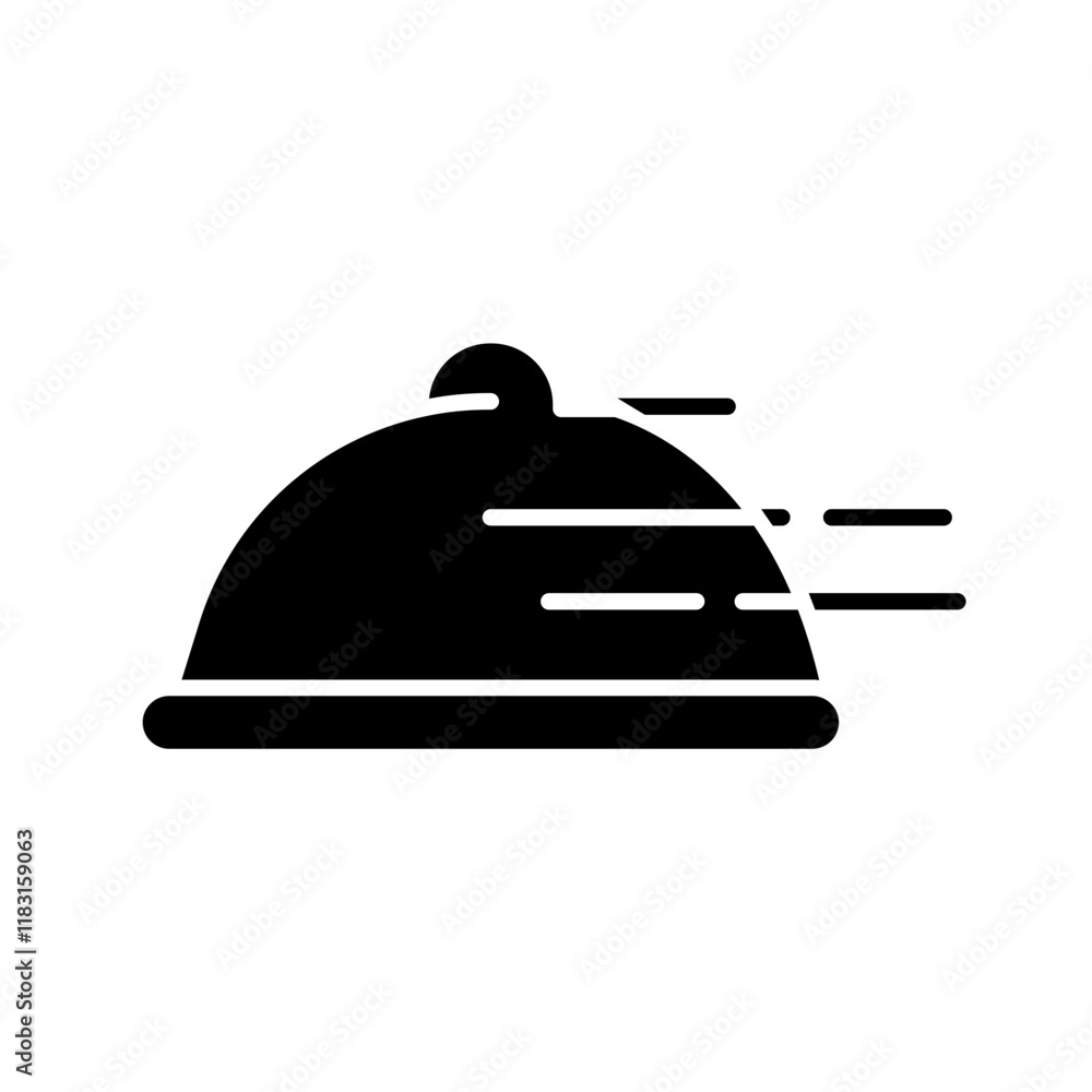 Food delivery icon in glyph style Food delivery icon in glyph style