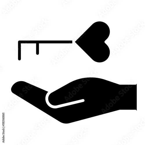 Psychology icon in glyph style