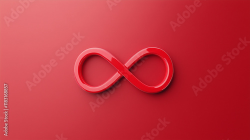 Red Infinity Symbol:  A bol...