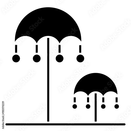 Tree icon in glyph style