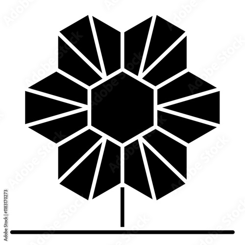 Tree icon in glyph style