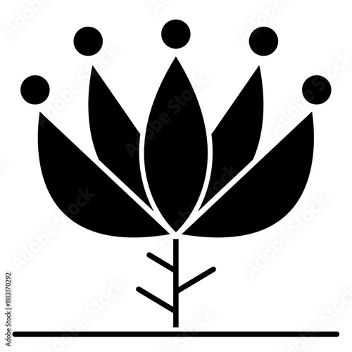 Tree icon in glyph style