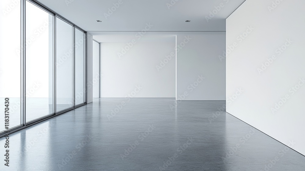Fototapeta premium empty white room