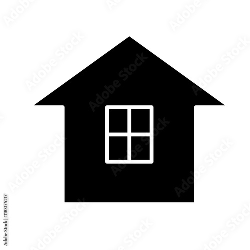 home, house icon in glyph style