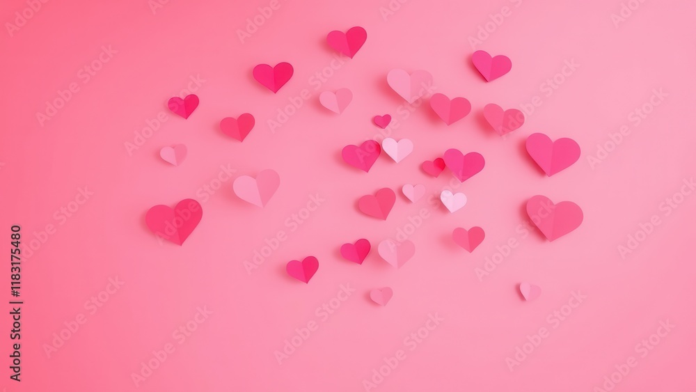 Romantic background with hearts. Romantic background with hearts.