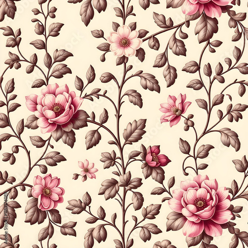 seamless pattern with flowers