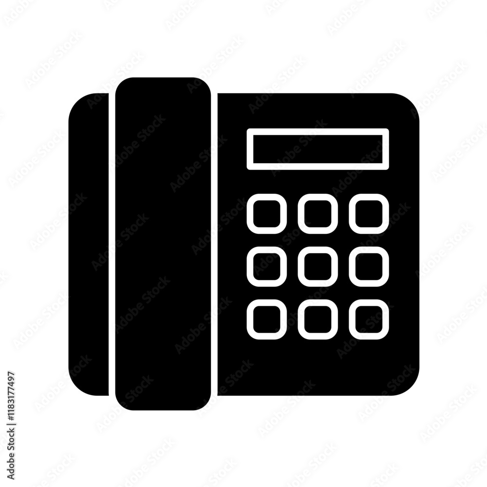 Phone icon in glyph style Phone icon in glyph style