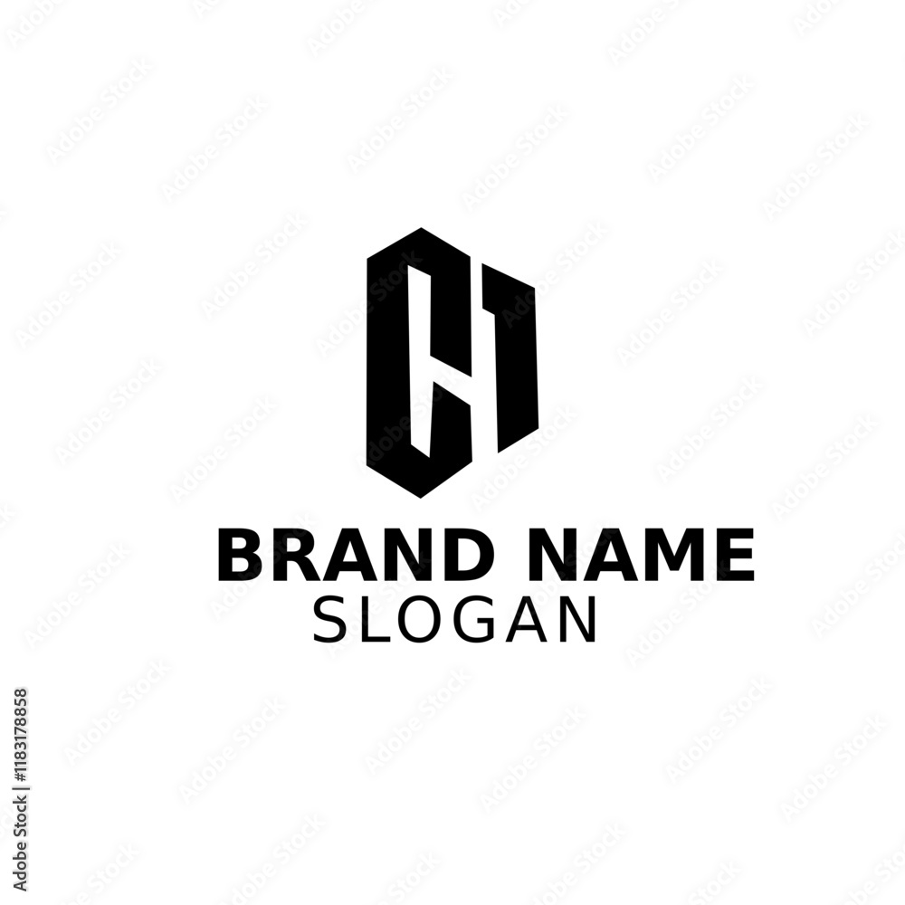 the letters cH. vector logo minimalist design the letters cH. vector logo minimalist design