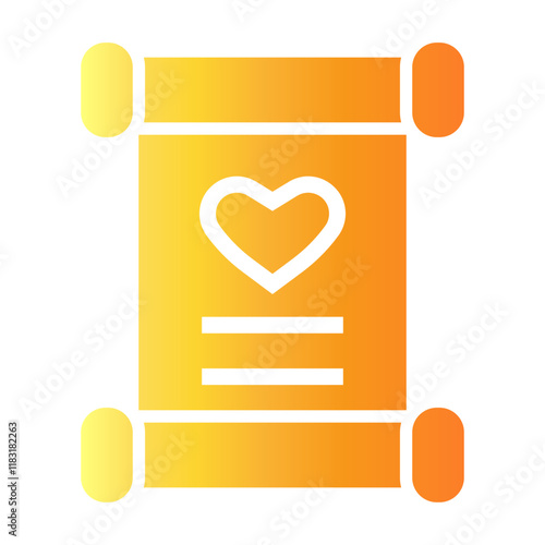 wedding vows Gradient icon