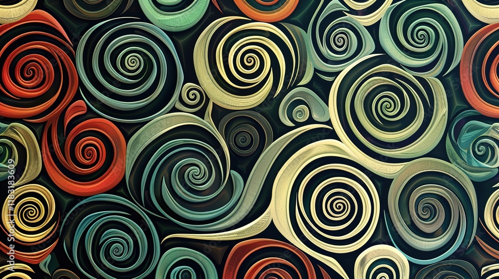 Obraz premium spiral pattern wallpaper