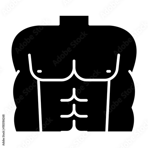 six pack icon in glyph style