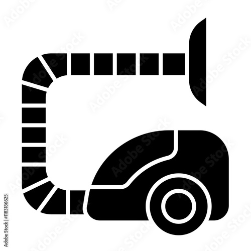 vacuum cleaner icon in glyph style