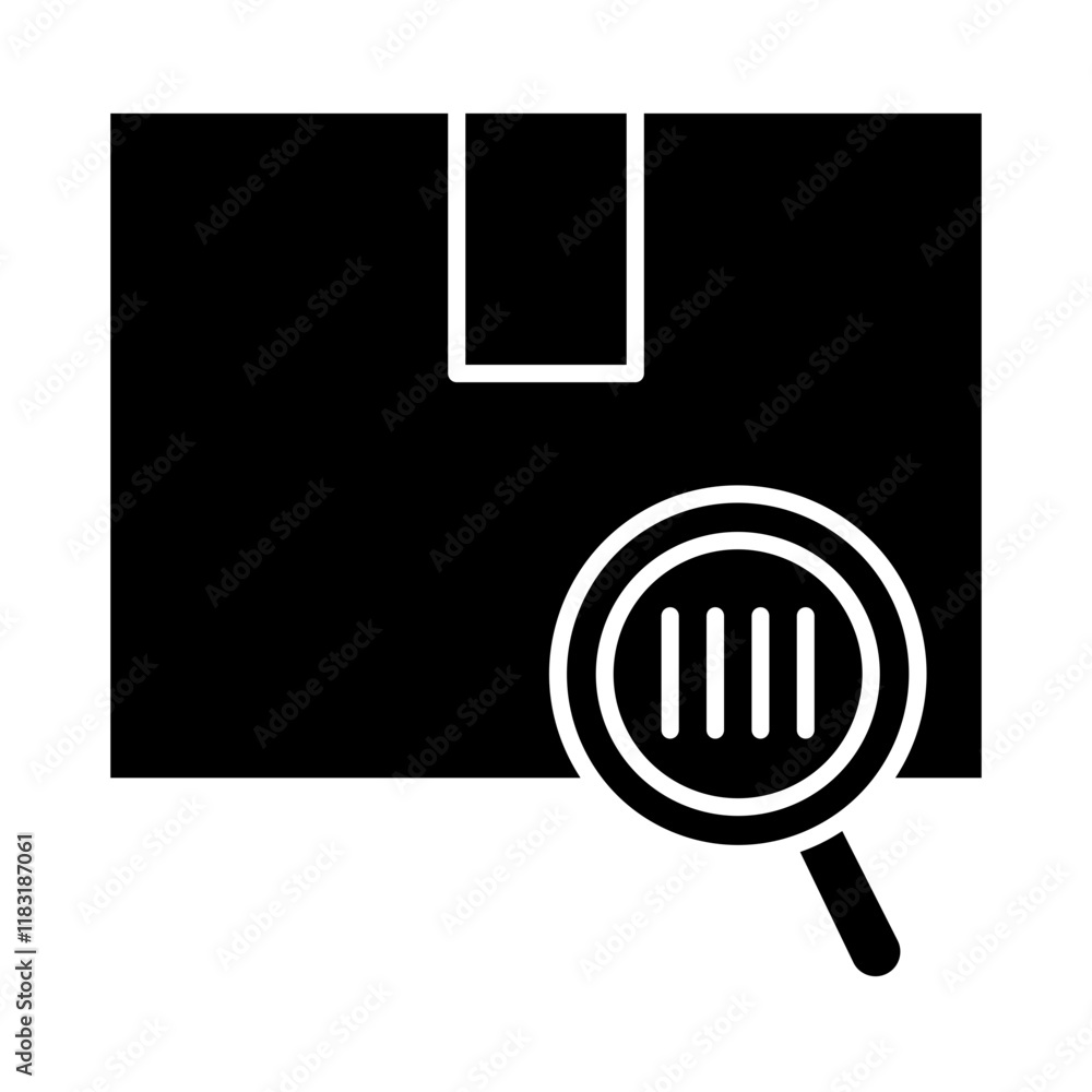 Delivery tracking icon in glyph style Delivery tracking icon in glyph style