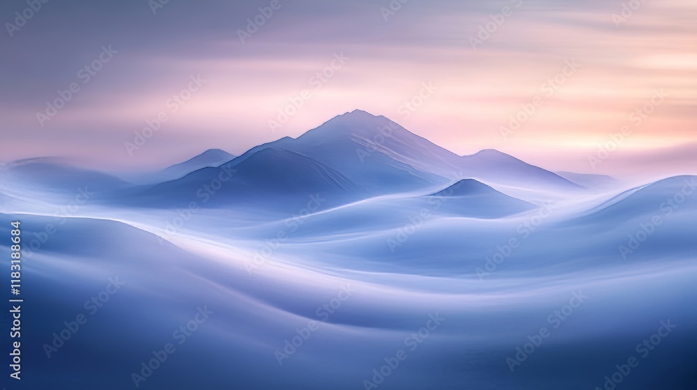 Fototapeta premium winter mountain landscape