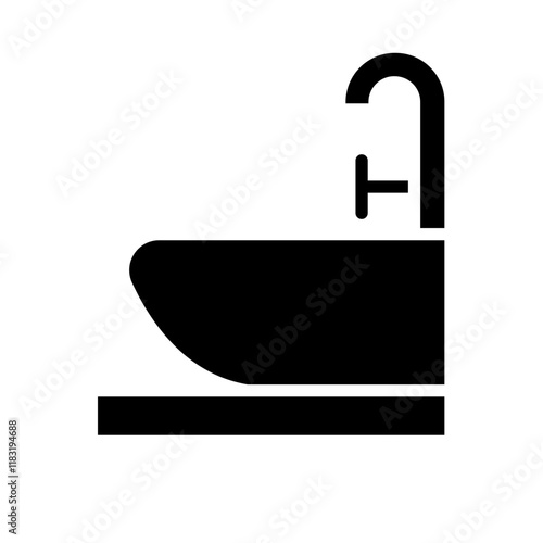 Sink icon in glyph style