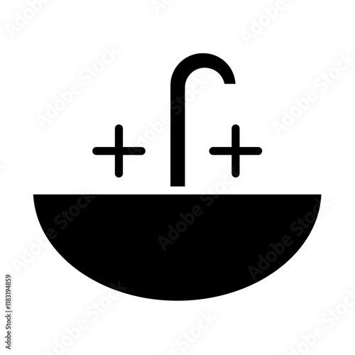 Sink icon in glyph style