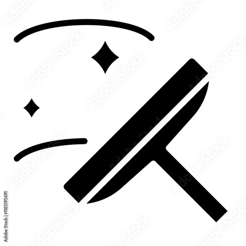 Wiper icon in glyph style