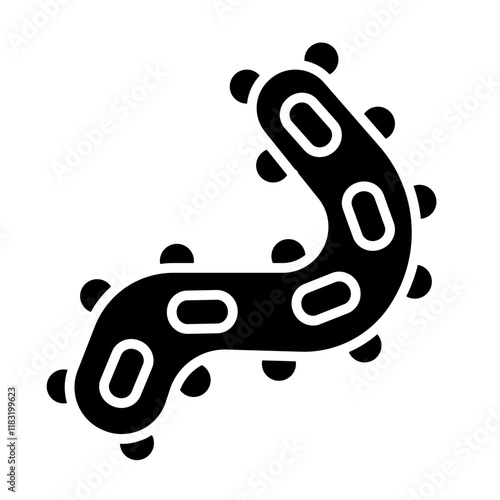 Virus icon in glyph style