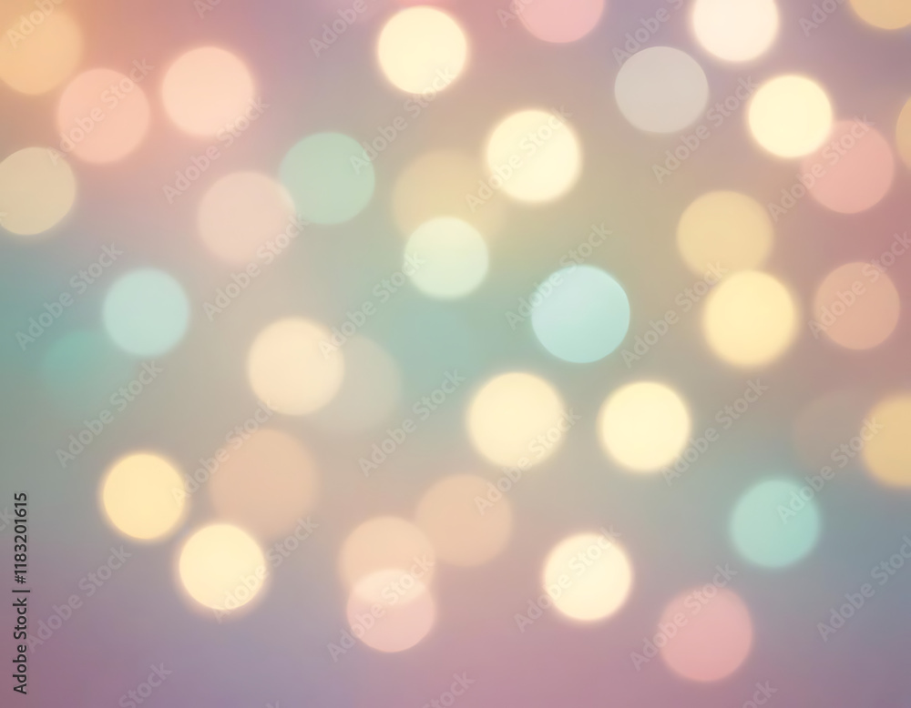 Fototapeta premium A bokeh light effect in soft pastel tones.