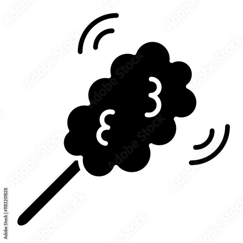 duster icon in glyph style