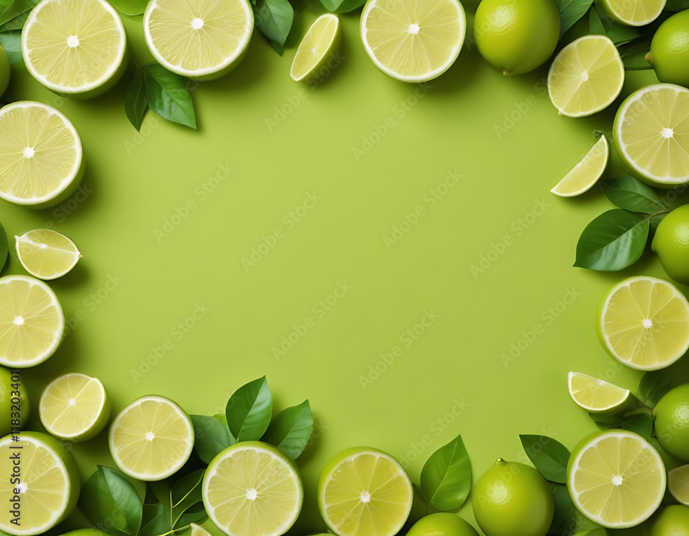 A bright lime green background for eco-friendly products.