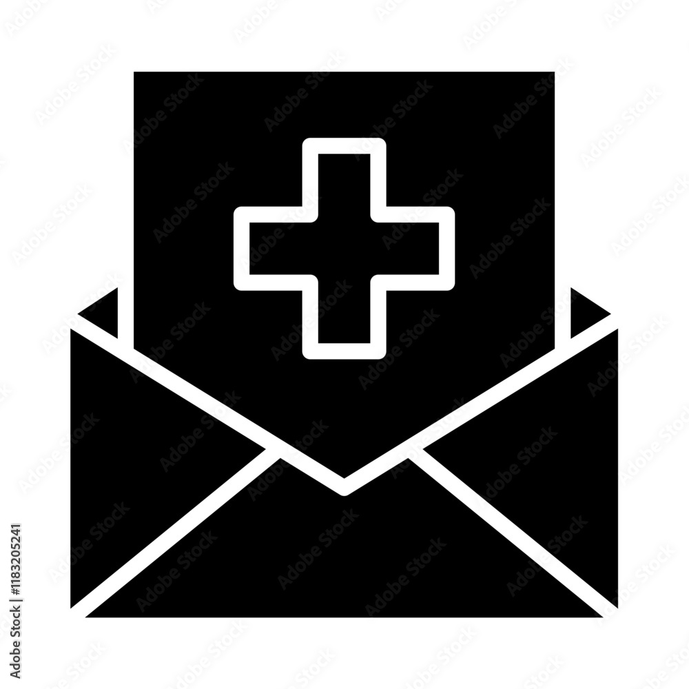 Fototapeta premium Insurance fee icon in glyph style