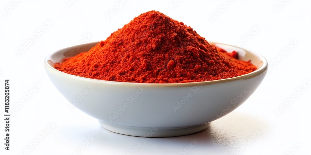 Miniature Red Chili Powder Bowl: Vibrant Spice Illustration for Cooking & Food Designs Miniature Red Chili Powder Bowl: Vibrant Spice Illustration for Cooking & Food Designs