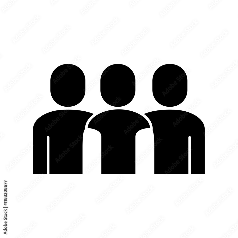 Friend, Support, Teamwork icon in glyph style Friend, Support, Teamwork icon in glyph style