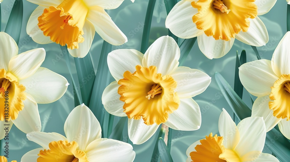 daffodil seamless pattern wallpaper daffodil seamless pattern wallpaper