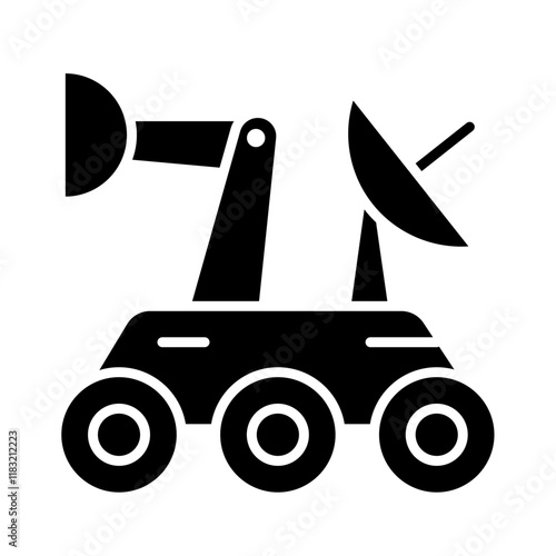 Rover icon in glyph style