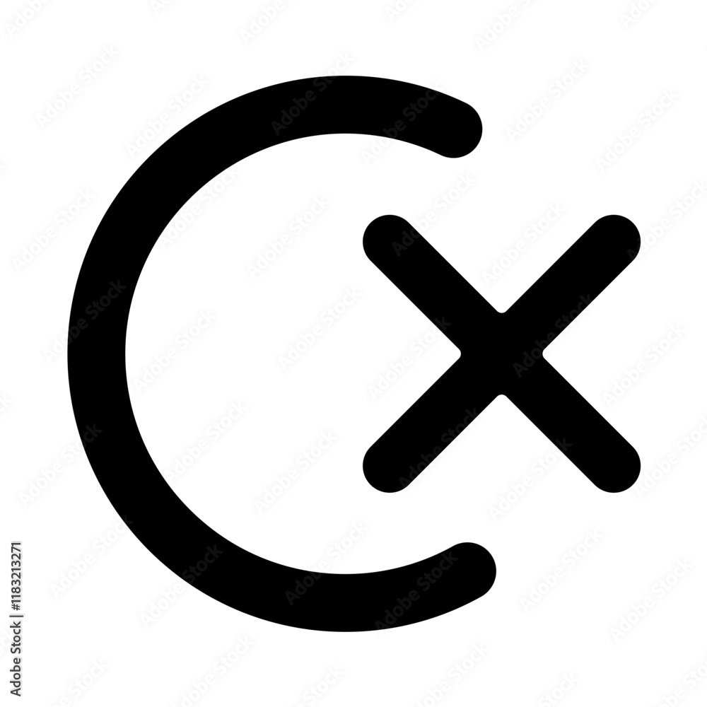 Obraz premium select No icon in glyph style