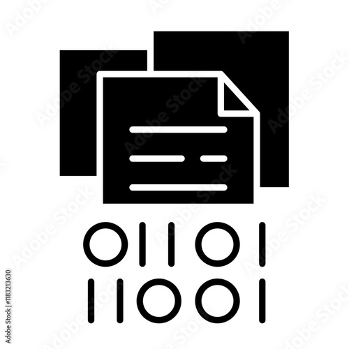 Process icon in glyph style
