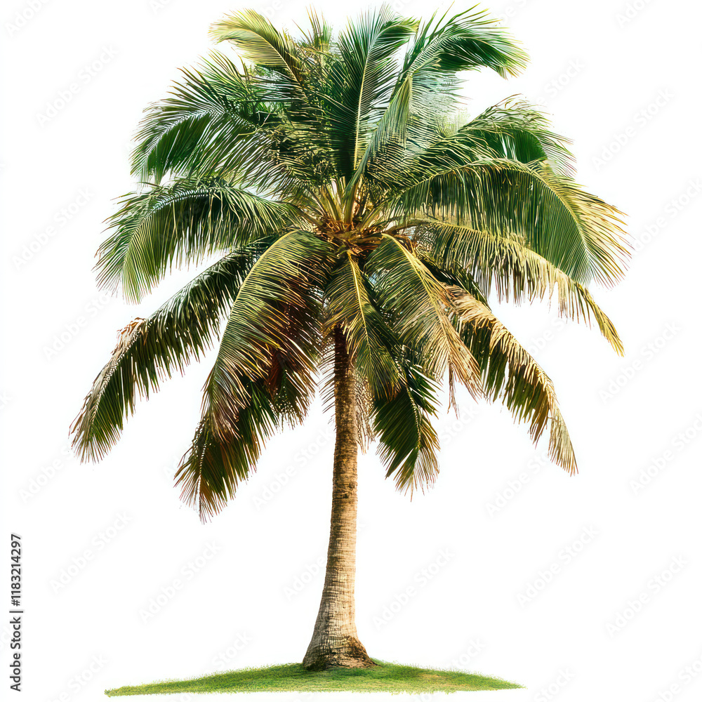 Obraz premium palm tree isolated on white