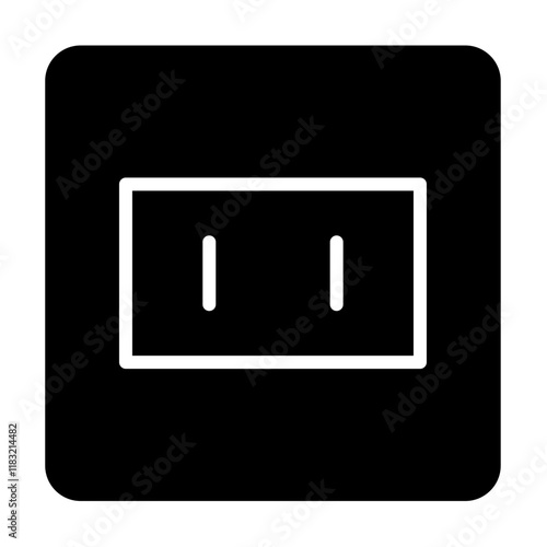 Outlet icon in glyph style