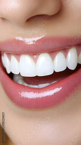 Radiant Smile, Healthy Gums, Pearly Whites,  Perfect Pink Lips,  Naturally Beautiful Smile. photo