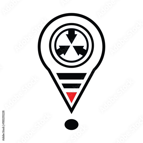 Set Of Address place icon symbol