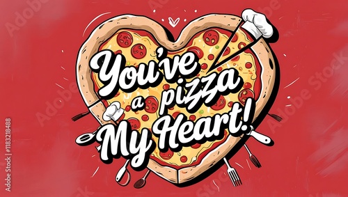 Heart Shaped Pizza My Heart Youve a Pizza photo