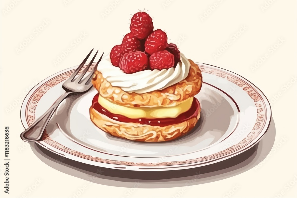 Sufganiyot plate raspberry dessert pancake. Sufganiyot plate raspberry dessert pancake.
