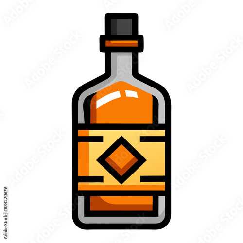 whiskey icon design