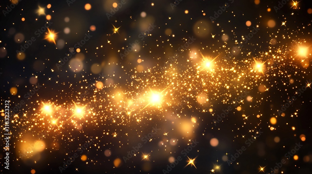 Fototapeta premium christmas background_flashing_light_against_a_dark_backdrop._Glow