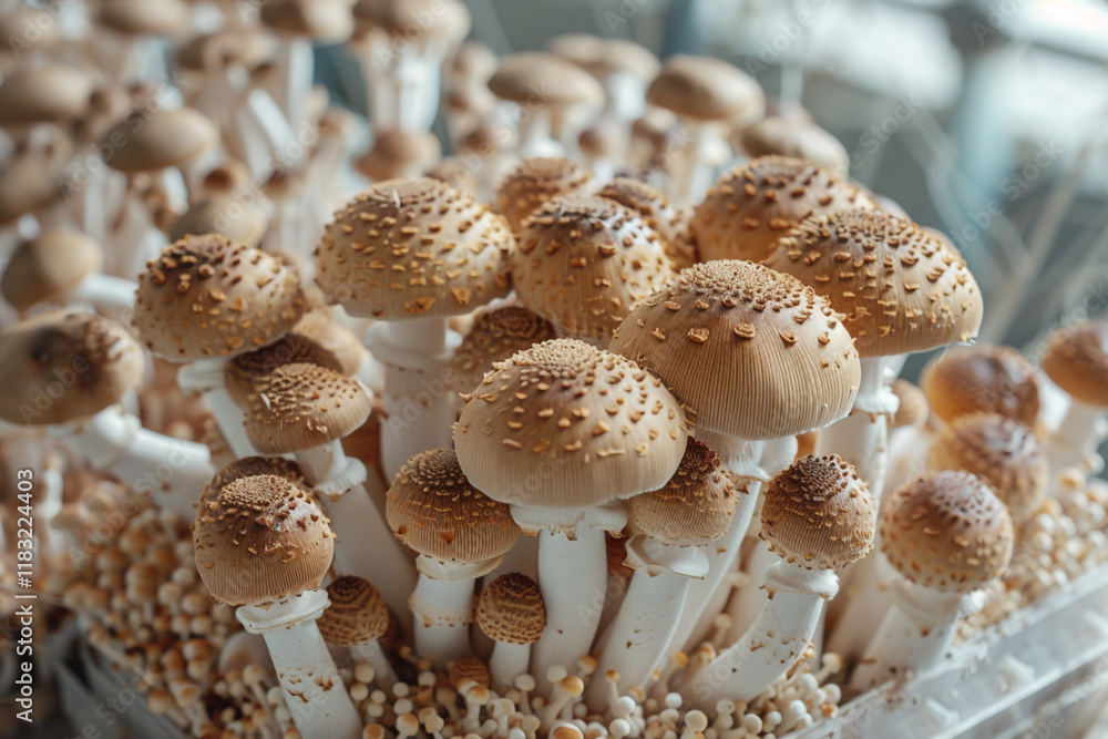 group of mushrooms group of mushrooms