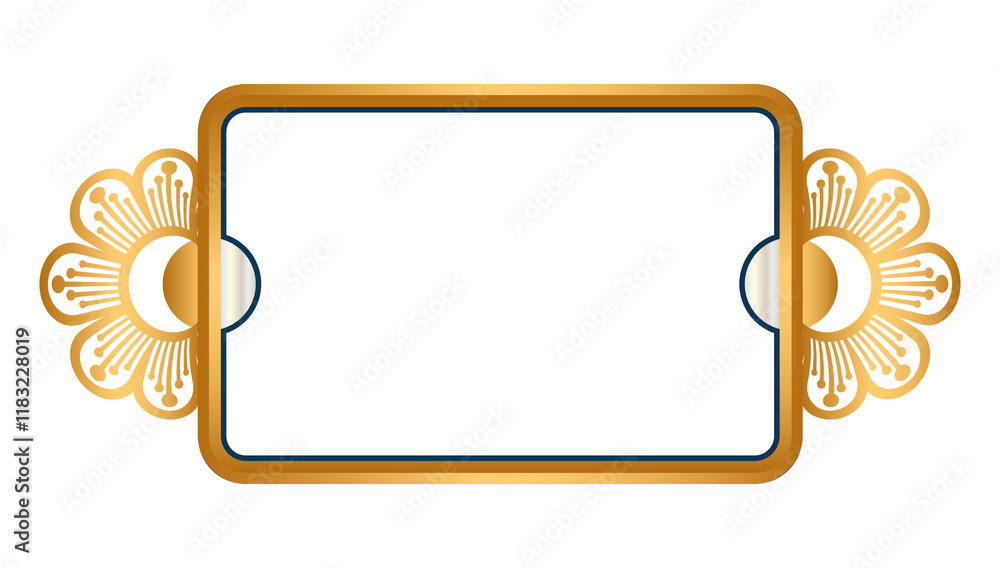 Luxury gold corner border rectangle frame transparent background Luxury gold corner border rectangle frame transparent background