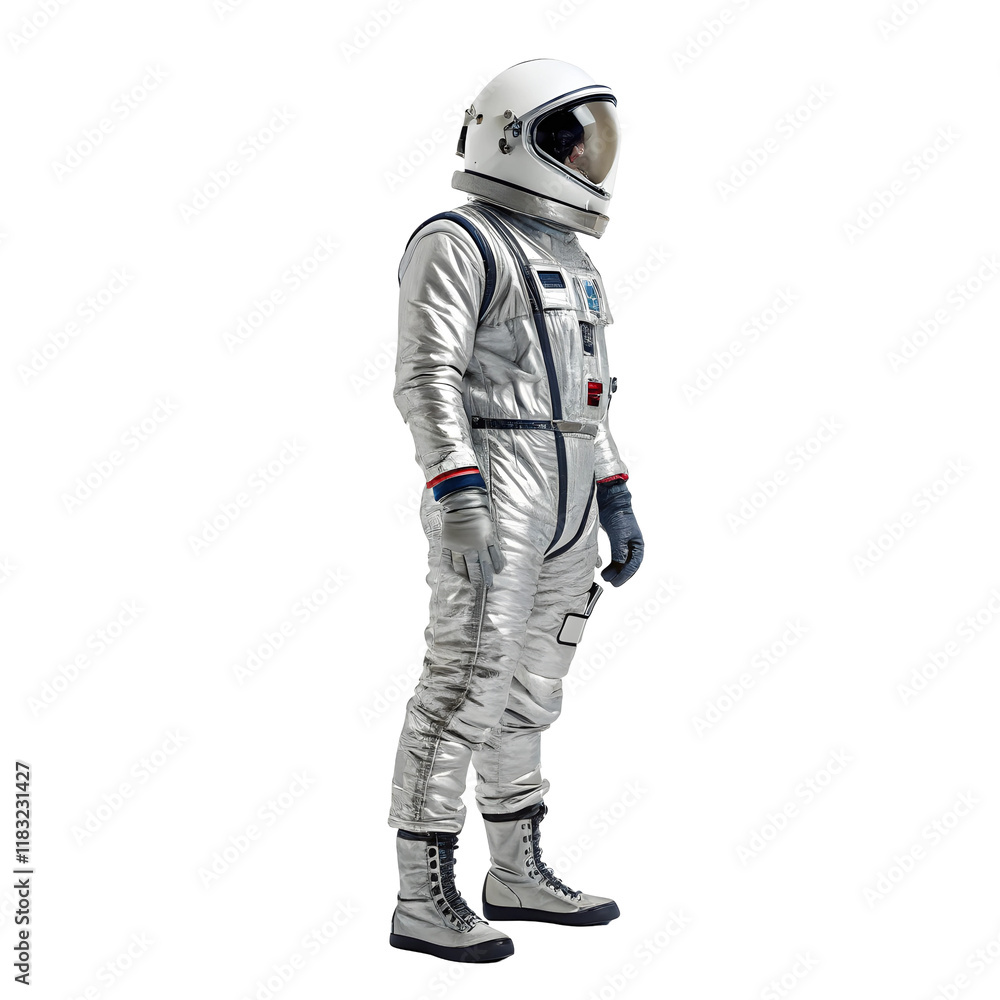 Astronauts in spacesuit close-up isolated on transparent background. Cosmonaut in open hovering space. Astronauts in spacesuit close-up isolated on transparent background. Cosmonaut in open hovering space.