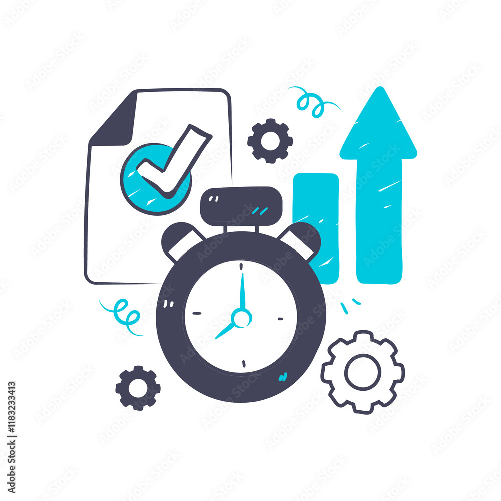 Time Management with Stopwatch and Chart Time Management with Stopwatch and Chart