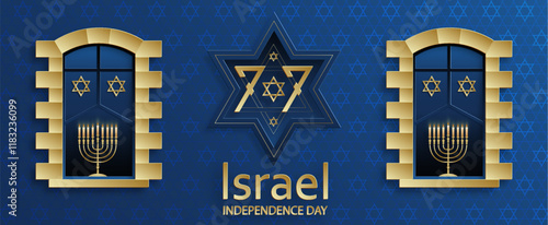 Happy Independence day of Israel card for festive 77 years