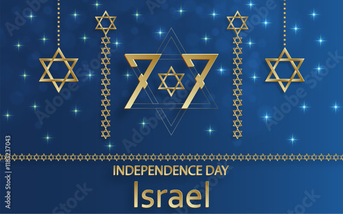 Happy Independence day of Israel card for festive 77 years