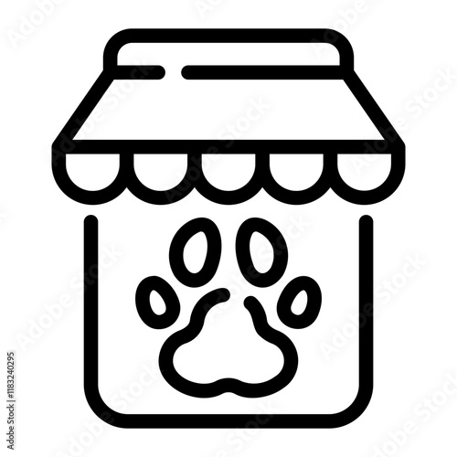 pet shop Line Icon