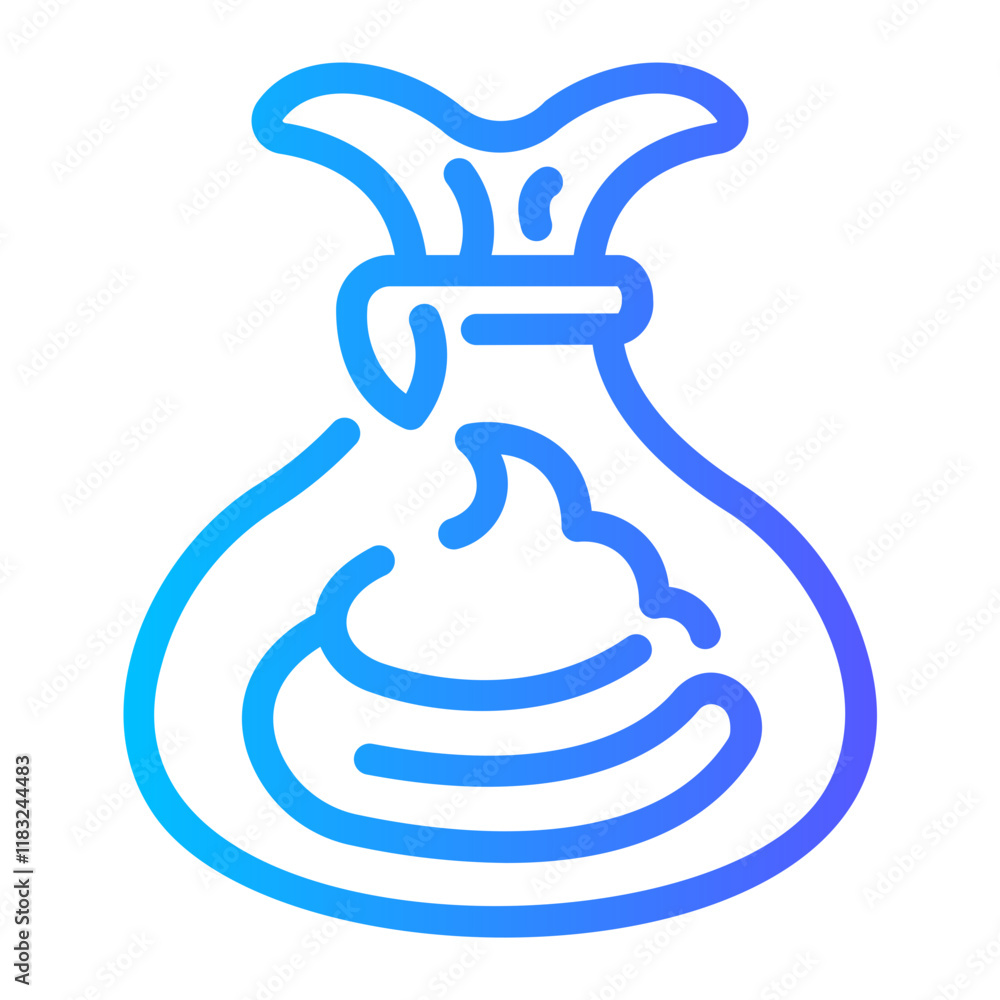 pets poop Line Gradient Icon pets poop Line Gradient Icon