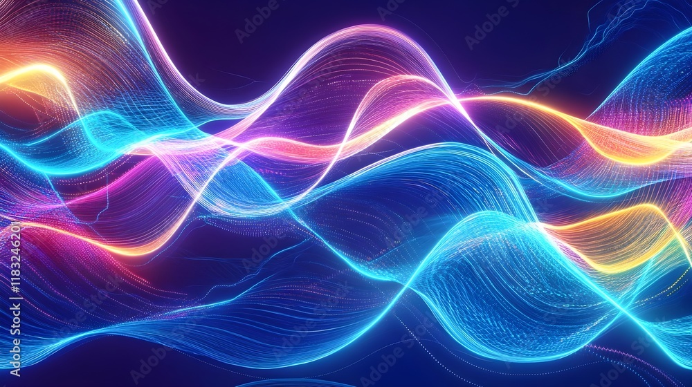 abstract neon waves, glowing energy background - neon colors abstract neon waves, glowing energy background - neon colors